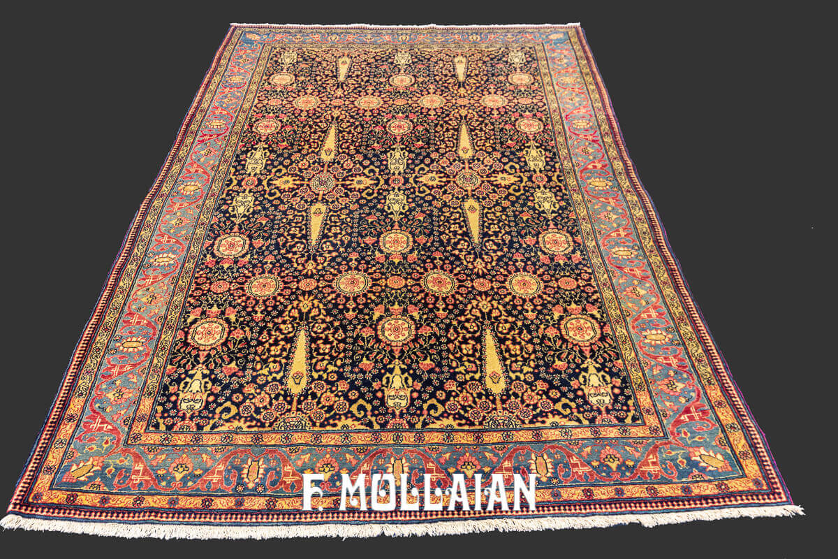 All-over Hand knotted Antique Tehran Persian Rug n°:60718056